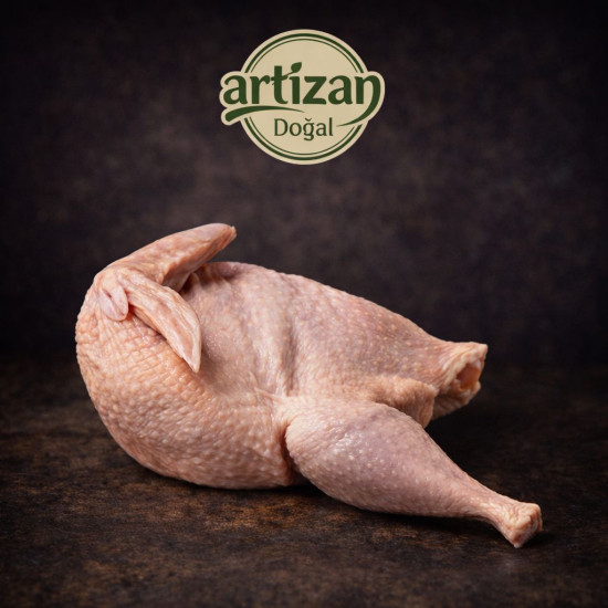 1/2 (yarım) HİNDİ ( Köyde yetişmiş, ort 3,5 kg  Temizlenmiş köy hindisi)